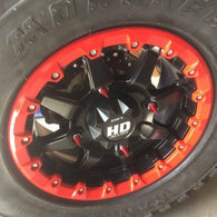 3/8 x 24 Chrome Lug Nuts with Anodized Aluminum Spikes - 16 Pack
