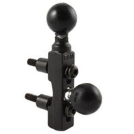 RAM MOTORCYCLE HANDLEBAR BASE W/ 2 BALLS