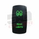 Illuminated On/Off Rocker Switch Dual Rear Lights