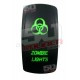 Illuminated On/Off Rocker Switch Zombie Lights